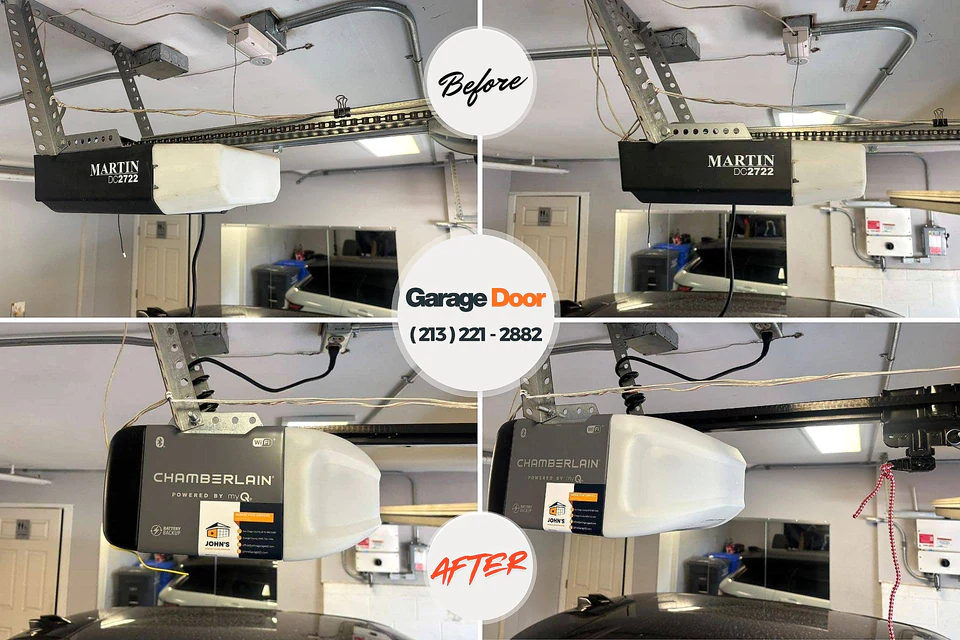 Before and after: garage door repair West Myerstown, PA
